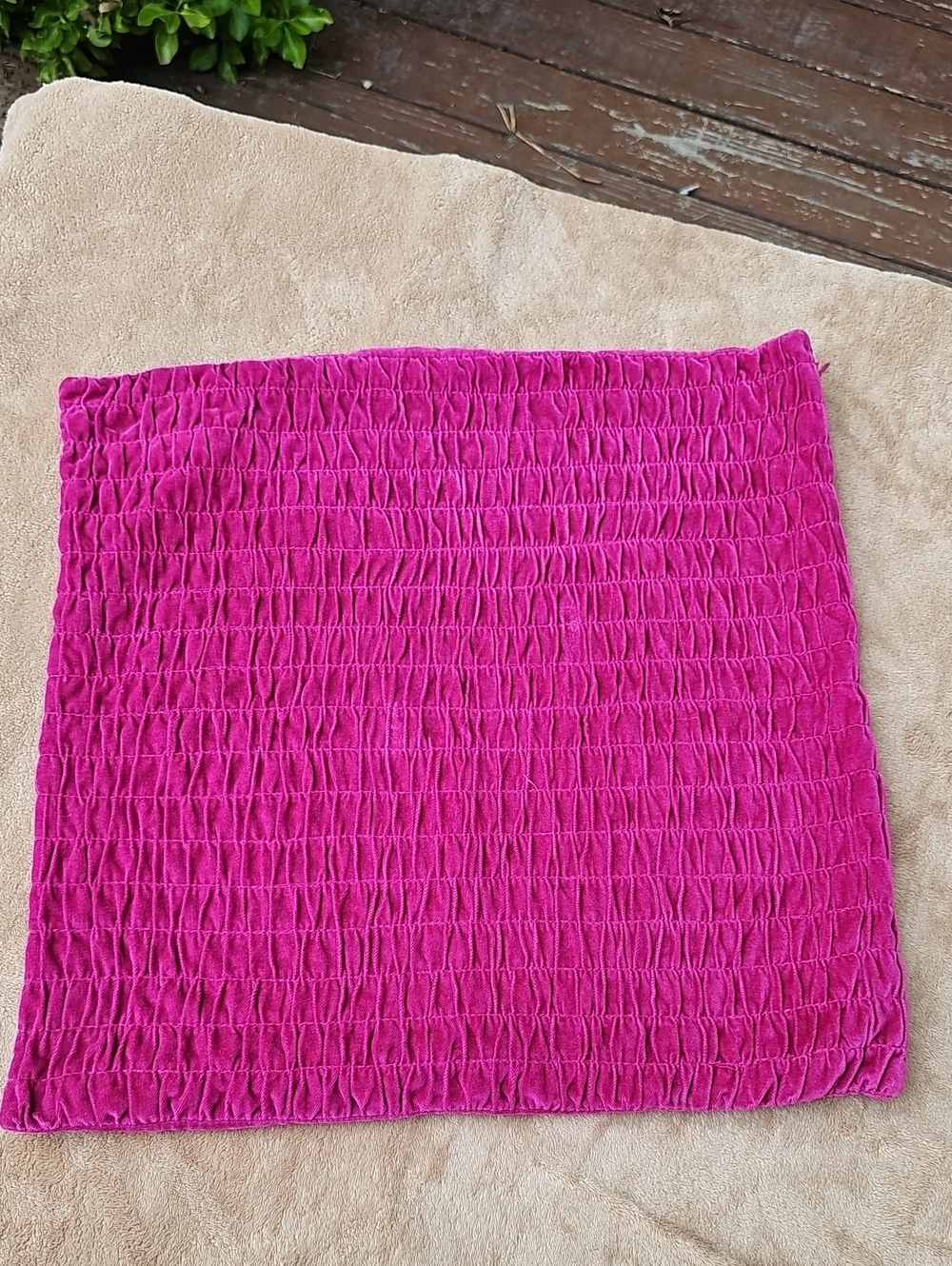 Pottery Barn Teen Pillow Cover 18x18 - Fuchsia